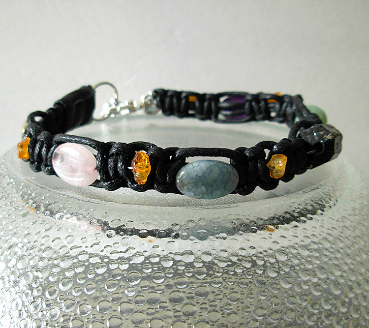 josh necklace with crystals